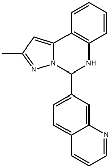 2-methyl-5-(quinolin-7-yl)-5,6-dihydropyrazolo[1,5-c]quinazoline 구조식 이미지