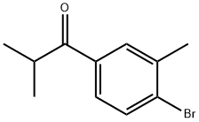 1-(4-Bromo-3-methylphenyl)-2-methylpropan-1-one Structure