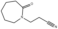 Hexahydro-2-oxo-1H-azepine-1-propanenitrile 구조식 이미지