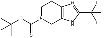 tert-butyl 2-(trifluoromethyl)-6,7-dihydro-3H-imidazo[4,5-c]pyridine-5(4H)-carboxylate 구조식 이미지