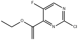 2-Chloro-4-(1-ethoxyvinyl)-5-fluoropyrimidine Structure