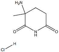 3-Amino-3-Methylpiperidine-2,6-Dione Hydrochloride Structure