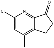 2-Chloro-4-methyl-5,6-dihydro-7H-cyclopenta[b]pyridin-7-one 구조식 이미지