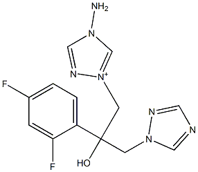 4-amino-1-[(2RS)-2-(2,4-difluorophenyl)-2-hydroxy-3(1H-
1,2,4-triazol-1-yl)propyl]-4H-1,2,4-triazolium Structure