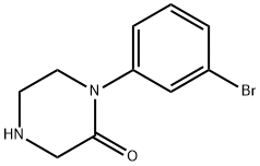 1-(3-Bromo-phenyl)-piperazin-2-one 구조식 이미지