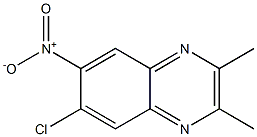 6-Chloro-2,3-dimethyl-7-nitroquinoxaline 구조식 이미지