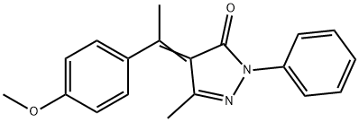 (4Z)-4-[1-(4-methoxyphenyl)ethylidene]-5-methyl-2-phenyl-2,4-dihydro-3H-pyrazol-3-one Structure