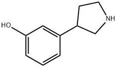 4-Pyrrolidin-3-yl-phenol hydrochloride 구조식 이미지