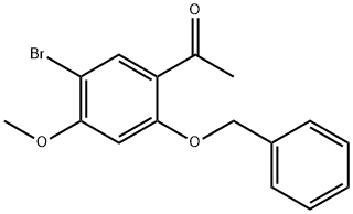 1-(2-(Benzyloxy)-5-bromo-4-methoxyphenyl)ethanone 구조식 이미지