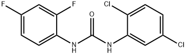 1-(2,5-DICHLOROPHENYL)-3-(2,4-DIFLUOROPHENYL)UREA 구조식 이미지