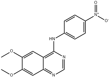 6,7-디메톡시-N-(4-니트로페닐)퀴나졸린-4-아민 구조식 이미지