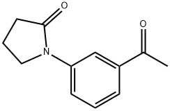 1-(3-아세틸페닐)-2-피롤리디논 구조식 이미지