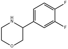 3-(3,4-DIFLUOROPHENYL)MORPHOLINE 구조식 이미지