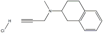 2-Naphthalenamine,1,2,3,4-tetrahydro-N-methyl-N-2-propyn-1-yl-,hydrochloride Structure