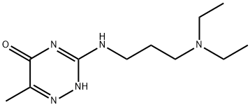 3-{[3-(diethylamino)propyl]amino}-6-methyl-1,2,4-triazin-5(4H)-one Structure