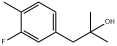 1-(3-Fluoro-4-methylphenyl)-2-methylpropan-2-ol Structure