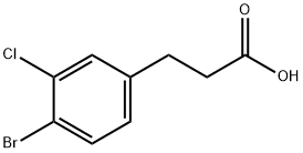 3-(4-Bromo-3-chloro-phenyl)-propionic acid Structure