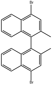 4,4'-dibromo-2,2'-dimethyl-1,1'-binaphthalene 구조식 이미지