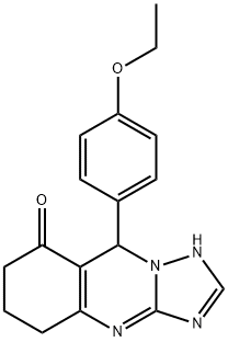 9-(4-ethoxyphenyl)-5,6,7,9-tetrahydro[1,2,4]triazolo[5,1-b]quinazolin-8(4H)-one 구조식 이미지