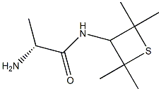 Propanamide, 2-amino-N-(2,2,4,4-tetramethyl-3-thietanyl)-, (2R)-
 구조식 이미지