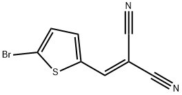 2-[(5-bromo-thiophen-2-yl)methylene]malononitrile 구조식 이미지