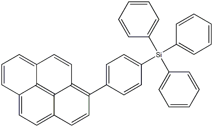 Silane, triphenyl[4-(1-pyrenyl)phenyl]- Structure