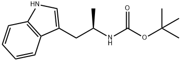 (R)-tert-butyl (1-(1H-indol-3-yl)propan-2-yl)carbamate 구조식 이미지