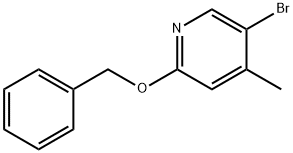 2-(벤질옥시)-5-브로모-4-메틸피리딘 구조식 이미지