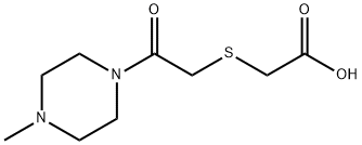 2-((2-(4-methylpiperazin-1-yl)-2-oxoethyl)thio)acetic acid Structure