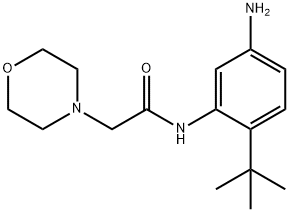 N-(5-amino-2-tert-butylphenyl)-2-morpholinoacetamide Structure