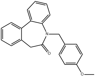 5- (4-methoxy-benzyl)-5H,7H-dibenzo[b,d]azepin-6-one Structure