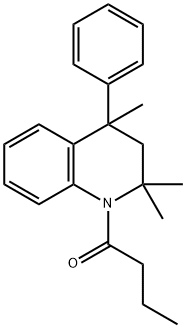 1-(2,2,4-trimethyl-4-phenyl-3,4-dihydroquinolin-1(2H)-yl)butan-1-one 구조식 이미지