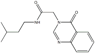 N-(3-methylbutyl)-2-(4-oxoquinazolin-3(4H)-yl)acetamide 구조식 이미지