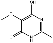 6-hydroxy-5-methoxy-2-methyl-4(3H)-Pyrimidinone 구조식 이미지