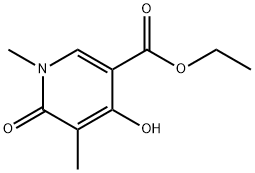 ethyl 1,6-dihydro-4-hydroxy-1,5-dimethyl-6-oxopyridine-3-carboxylate 구조식 이미지