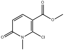 methyl 2-chloro-1,6-dihydro-1-methyl-6-oxopyridine-3-carboxylate Structure