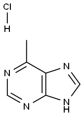 6-메틸-9H-퓨린염산염 구조식 이미지