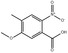 5-메톡시-4-메틸-2-니트로벤조산 구조식 이미지