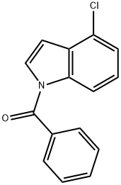 (4-Chloro-1H-indol-1-yl)(phenyl)methanone 구조식 이미지