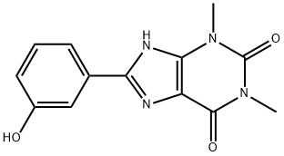 3-(1,3-dimethyl-2,6-dioxo-2,3,6,7-tetrahydro-1H-purin-9-ium-8-yl)phenolate 구조식 이미지