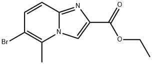 6-Bromo-5-methyl-imidazo[1,2-a]pyridine-2-carboxylic acid ethyl ester Structure