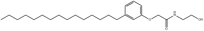 N-(2-Hydroxyethyl)-2-(3-pentadecylphenoxy)-acetamide Structure