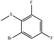 1-Bromo-3,5-difluoro-2-methylsulfanylbenzene Structure