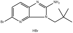 5-bromo-3-neopentyl-3H-imidazo[4,5-b]pyridin-2-amine hydrobromide Structure