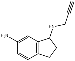 2,3-dihydro-N1-2-propyn-1-yl-1H-Indene-1,6-diamine 구조식 이미지