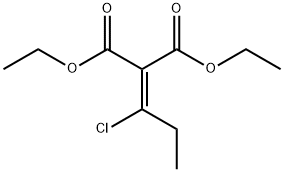 diethyl 2-(1-chloropropylidene)malonate Structure