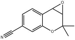 2,2-Dimethyl-2,7b-dihydro-1aH-oxireno[2,3-c]chromene-5-carbonitrile 구조식 이미지