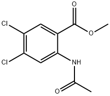 Methyl 2-acetamido-4,5-dichlorobenzoate Structure