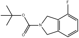 tert-butyl-4-fluoroisoindoline-2-carboxylate 구조식 이미지