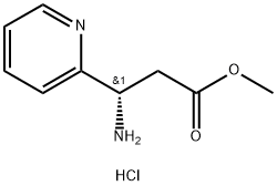 METHYL (3S)-3-AMINO-3-(2-PYRIDYL)PROPANOATE 구조식 이미지